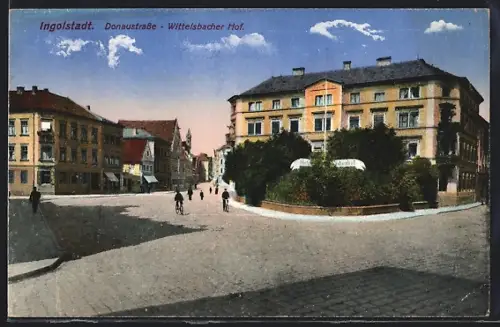 AK Ingolstadt, Donaustrasse, Wittelsbacher Hof