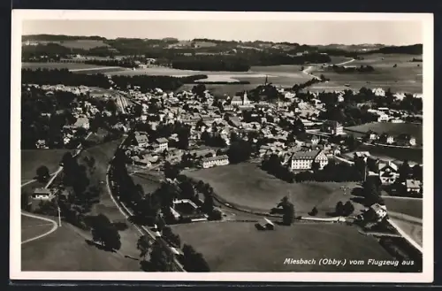 AK Miesbach, Totalansicht mit Kirche