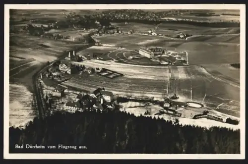AK Bad Dürrheim, Ortsansicht vom Flugzeug aus