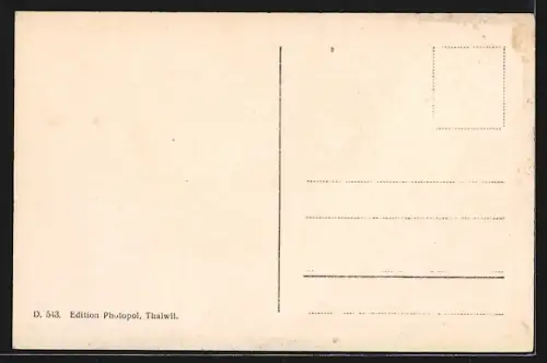 AK Rottenschwil, Ortsansicht von einem Feld aus