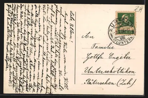 AK Zürich, Fluntern, Erholungshaus Fluntern