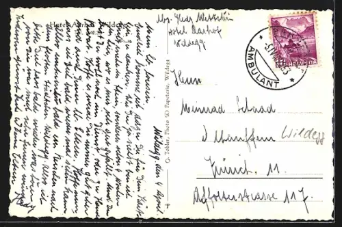 AK Wildegg, Blick auf das Hotel Aarhof