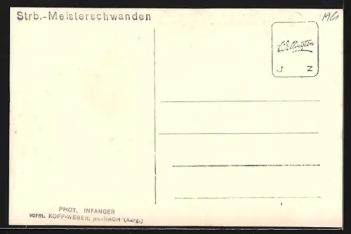 AK Meisterschwanden, Strandbad am Hallwilersee, Sprungplateau und Gebäude vom Wasser aus