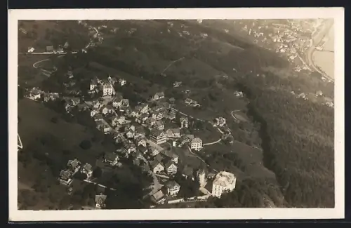 AK Walzenhausen, Gesamtansicht vom Flugzeug aus