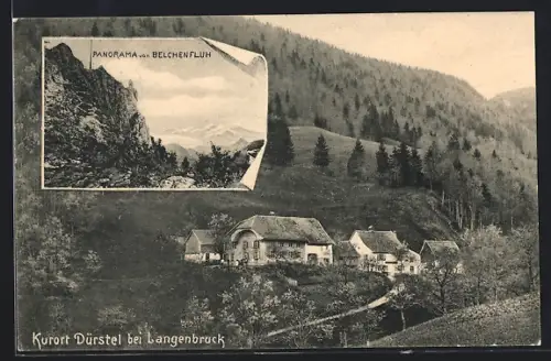 AK Langenbruck, Gasthaus Dürstel, Panorama von Belchenfluh