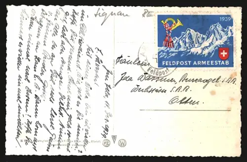 AK Signau, Ortsansicht aus der Vogelschau