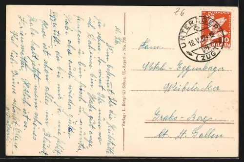 AK Mittenägeri, Teilansicht mit Boot