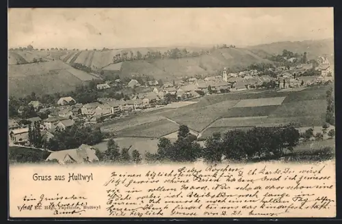 AK Huttwil, Teilansicht mit Bäumen