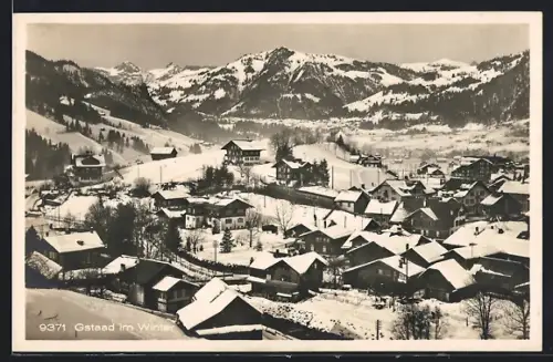 AK Gstaad, Teilansicht im Winter
