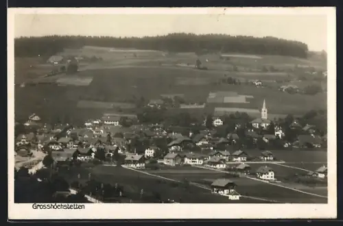 AK Grosshöchstetten, Ortschaft von oben