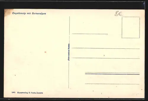 AK Engstlenalp, Ortspartie mit Berneralpen