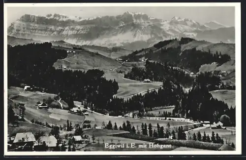 AK Eggiwil i. E., Ortsansicht mit Hohgant