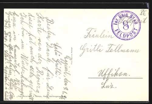 AK Eggiwil i. E., Ortsansicht mit Hohgant