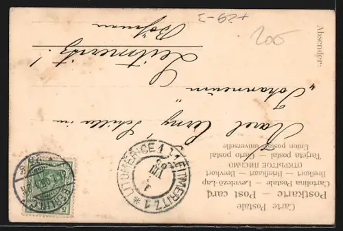 Passepartout-Lithographie Berlin, Nationalgalerie, Bleistift und Radiergummi