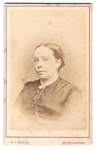 Fotografie A.T. Schou, Kristianstad, Porträt einer Dame