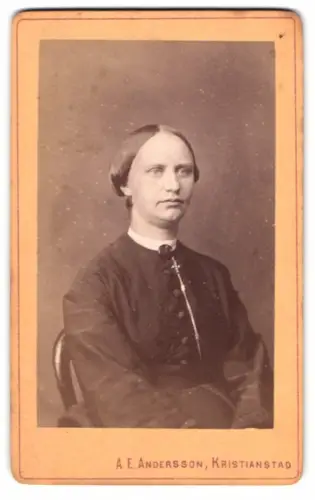 Fotografie A. E. Andersson, Kristianstad, Porträt einer Frau