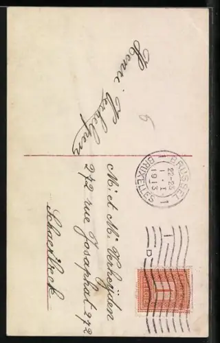 Foto-AK RPH SBW Nr. 1147/48: Junge mit Sektflasche und Geldsäcken, Neujahrsgruss