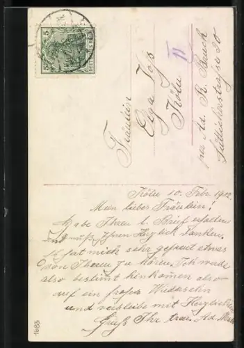 Foto-AK RPH SBW Nr. 4481/82: Junge Frau mit Haarband