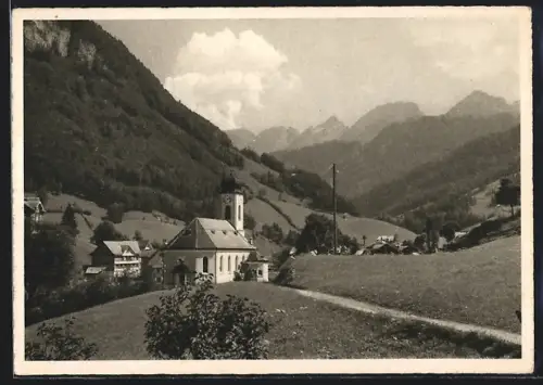 AK Stein, Panorama mit Churfirsten