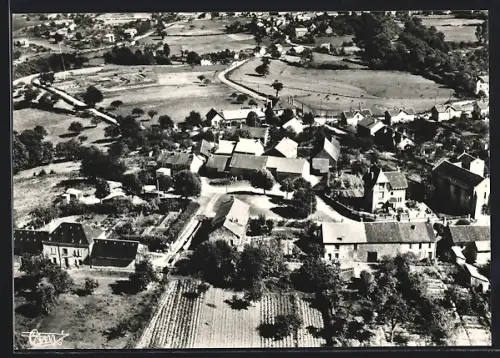 AK St-Sulpice-Lauriere /Hte-Vienne, Teilansicht, Fliegeraufnahme