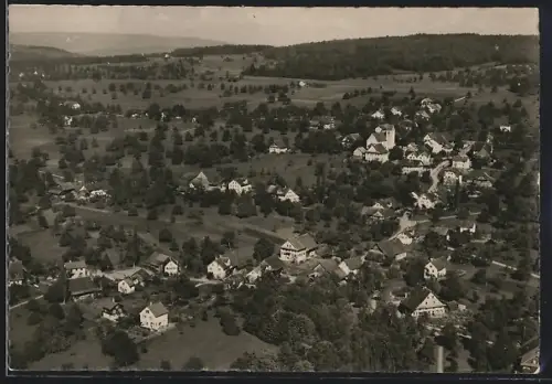 AK Oberwil /Aarg., Teilansicht, Fliegeraufnahme