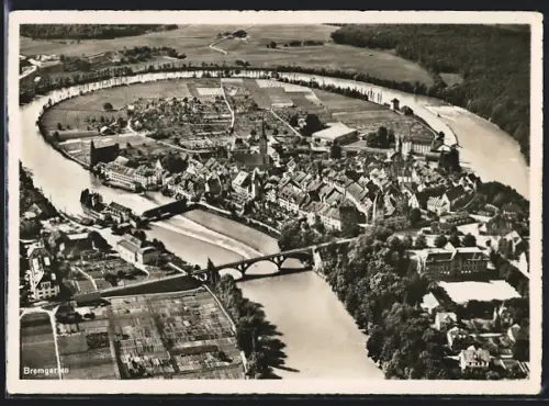 AK Bremgarten /AG, Fliegeraufnahme