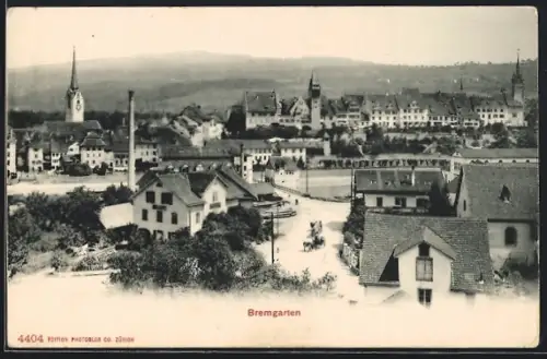 AK Bremgarten /AG, Strassenpartie mit Pension