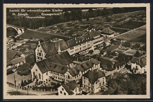 AK Bremgarten /AG, Anstalt für schwachbegabte Kinder St. Joseph, Fliegeraufnahme