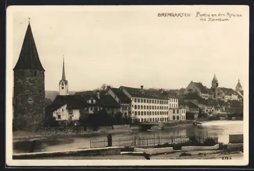 AK Bremgarten /AG, Hexenturm an der Reuss