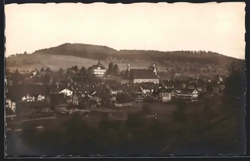 AK Gossau, Teilansicht mit Kirche