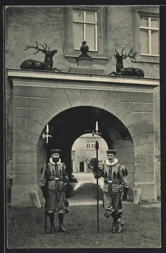 AK Stolberg / Harz, Torwarte des fürstlichen Schlosses