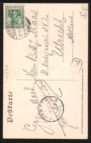 Künstler-AK Kyffhäuser, Kaiser Wilhelm Denkmal, Gastwirtschaft, Barbarossa