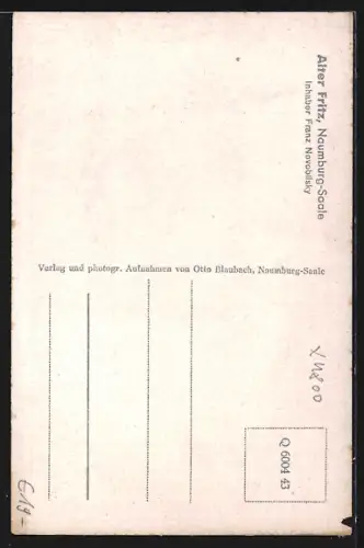 AK Naumburg / Saale, Dom und Gasthaus Alter Fritz