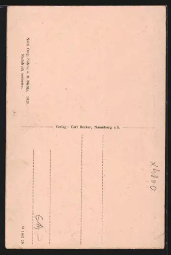 Künstler-AK Naumburg / Saale, Alter Hof, Markt 19