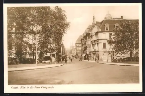 AK Kassel, Blick in die Obere Königstrasse