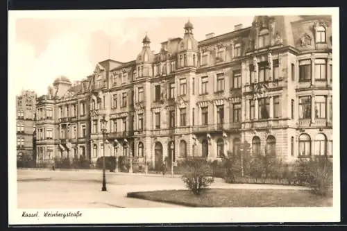 AK Kassel, Häuserfront in der Weinbergstrasse