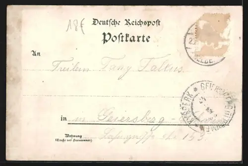 Lithographie Strehla / Elbe, Totalansicht des Ortes, Kirche, Schule