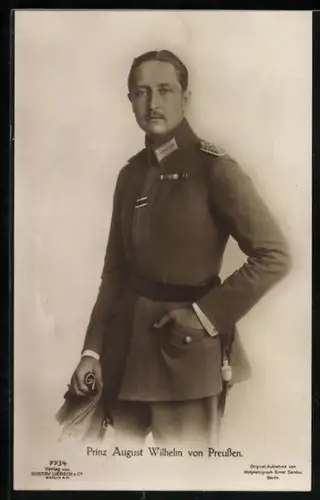 AK Prinz August Wilhelm von Preussen im Jacket