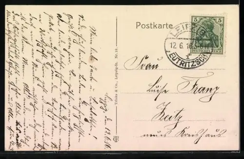 AK Leipzig, Zoologischer Garten, Wirtschaftsgebäude