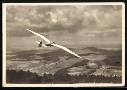 AK Segelflugzeug Minimoa nach dem Start von der Wasserkuppe