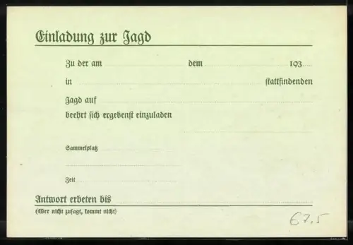 AK Jagdeinladung, Schrotmunition