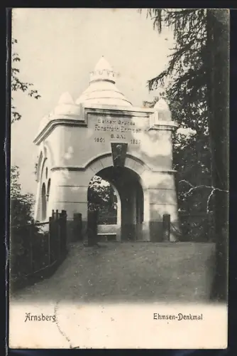 AK Arnsberg / Sauerland, Ehmsen-Denkmal