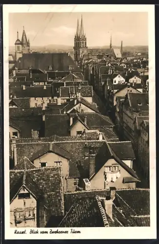 AK Kassel, Blick vom Zwehrener Turm
