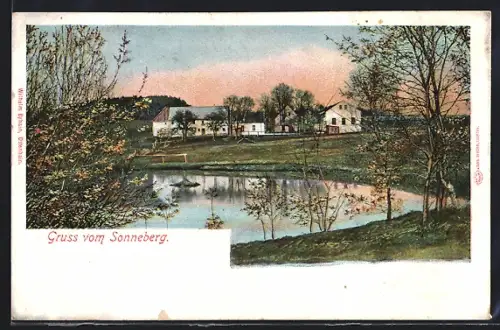 AK Niedercunnersdorf, Partie am Sonneberg