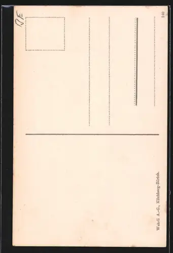 AK Grindelwald, Strassenpartie mit Kirche, Eiger