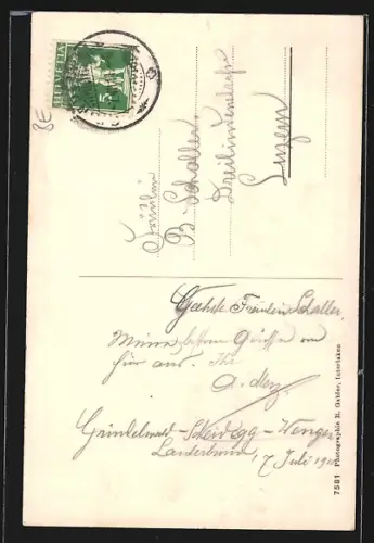 AK Grindelwald, Châlet zur Marmorbrücke und Unterer Gletscher