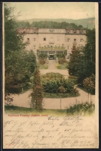 AK Fridau, Kurhaus mit Garten
