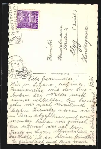 AK Lugano, Palazzo Postale