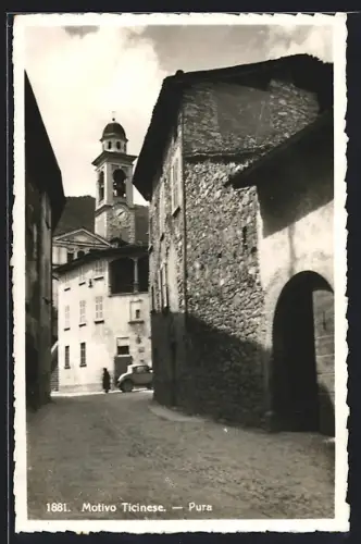 AK Pura /Tessin, Strassenpartie