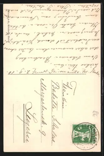 AK Beatenberg, Kirche mit Bergen